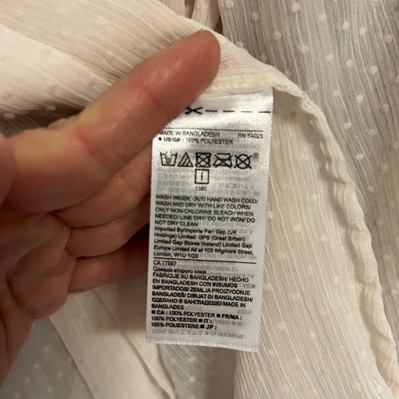 Banana Republic dot  sheet Textured Blouse - Picture 4 of 5